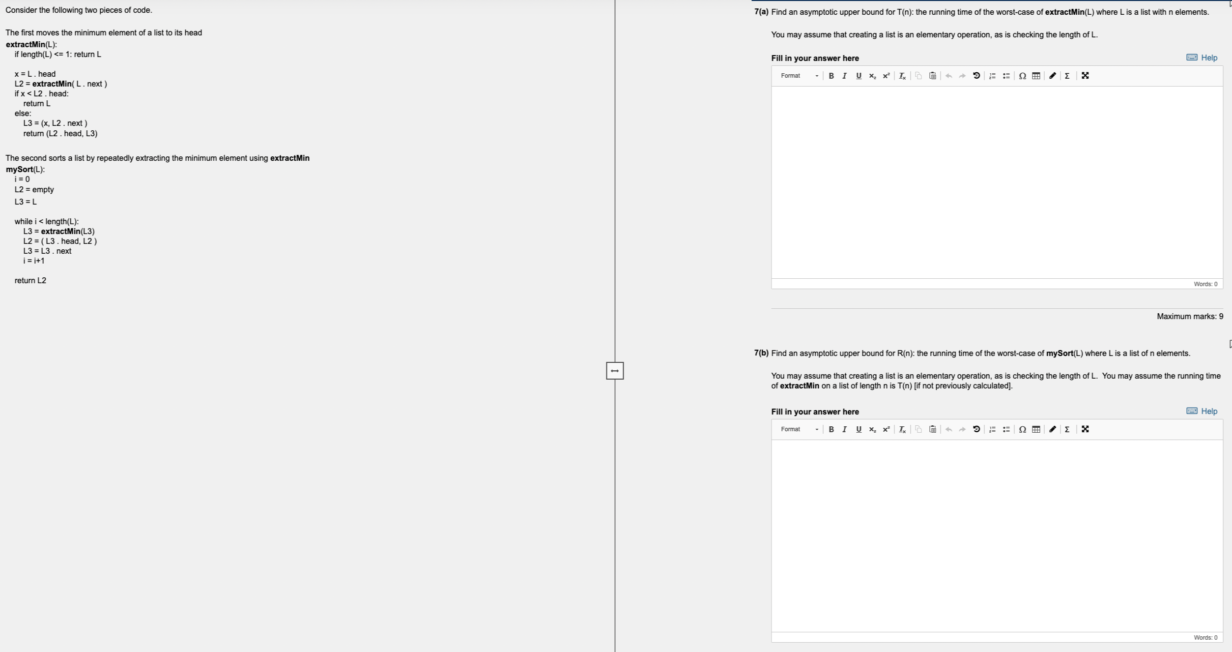 Solved Consider the following two pieces of code.The first | Chegg.com