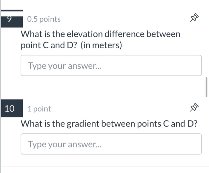 Solved 8 1 point Use the map below to answer the remaining | Chegg.com