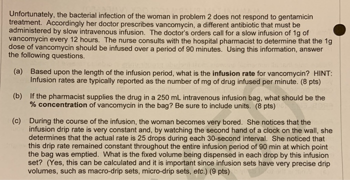 Solved PROBLEM 2 (20 points total) A woman is hospitalized | Chegg.com