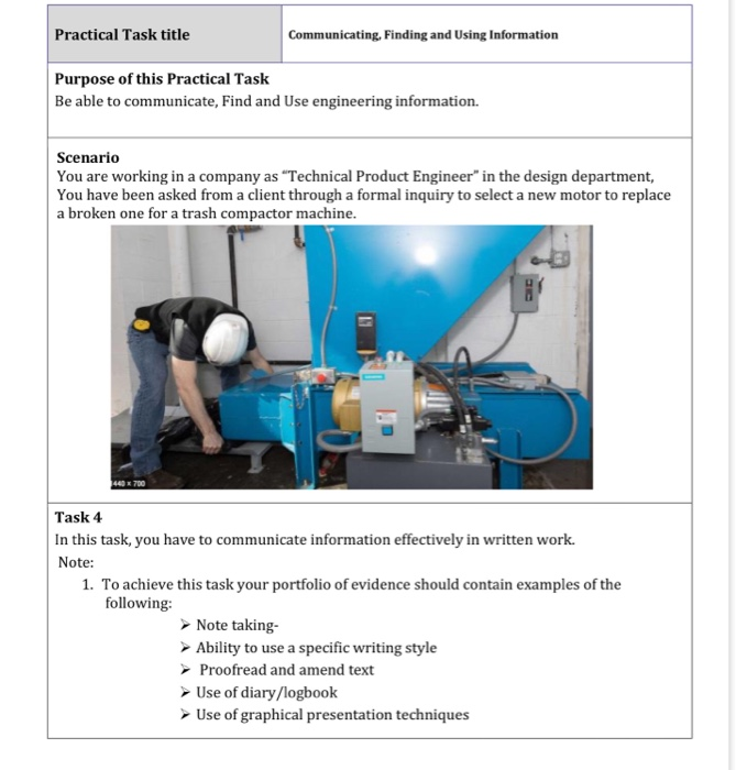 Technical Maths Practical Task Practical Task title Communicating, Finding and Using | Chegg.com