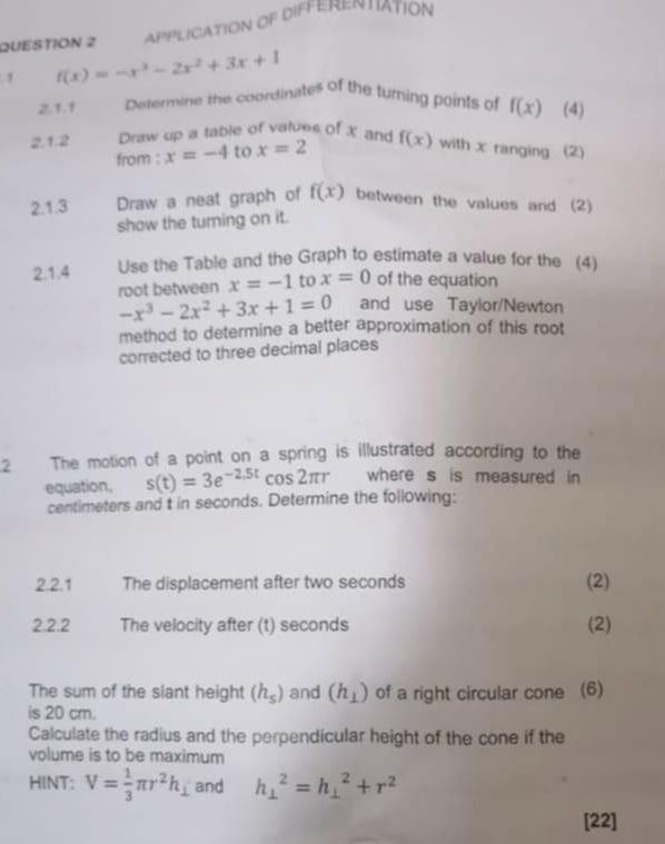 QUESTION zAPPLICATION OF