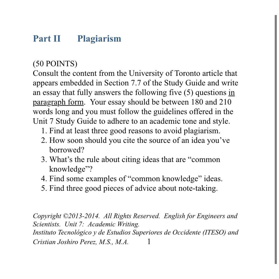 part-ii-plagiarism-50-points-consult-the-content-chegg