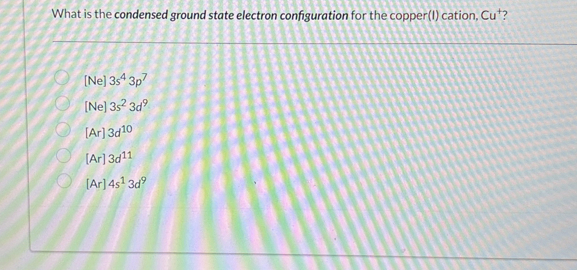 Solved What is the condensed ground state electron