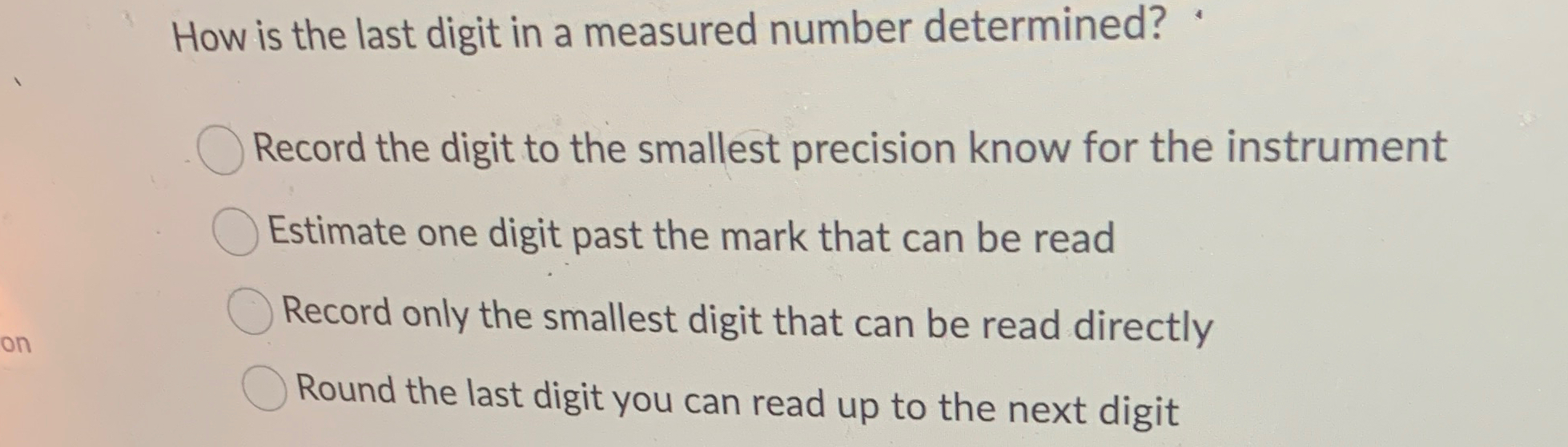 Solved How is the last digit in a measured number | Chegg.com