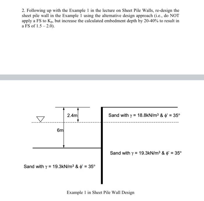 Solved 2. Following Up With The Example 1 In The Lecture On | Chegg.com