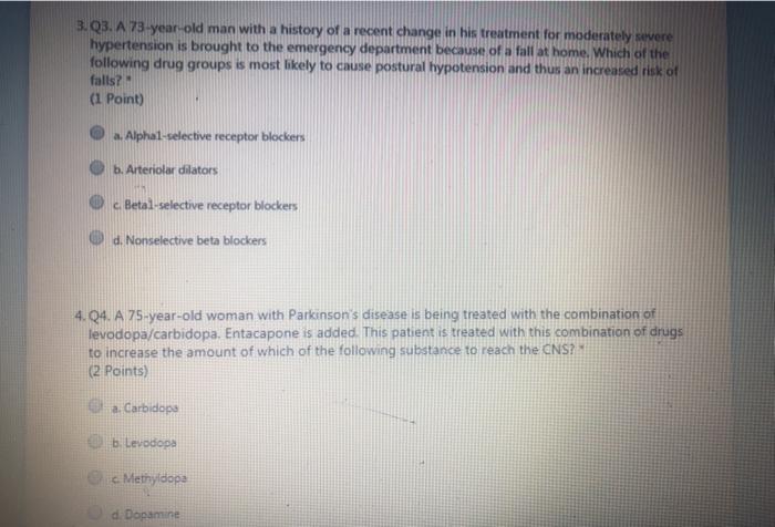 Solved 3.03. A 73-year-old man with a history of a recent | Chegg.com