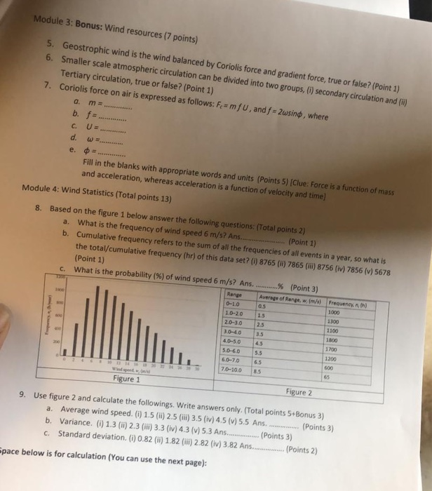 Solved Module 3: Bonus: Wind resources (7 points) 5. | Chegg.com