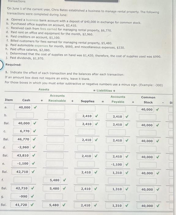Solved On June 1 of the current year, Chris Bates