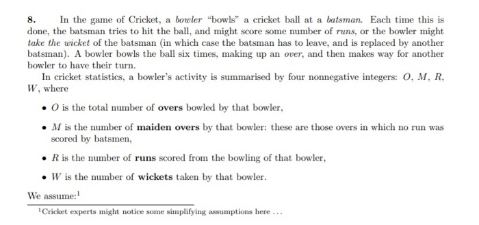 Solved 8 In The Game Of Cricket A Bowler Bowls A Cricket Chegg Solved 8 In The Game Of Cricket A Bowler Bowls A Cricket Chegg