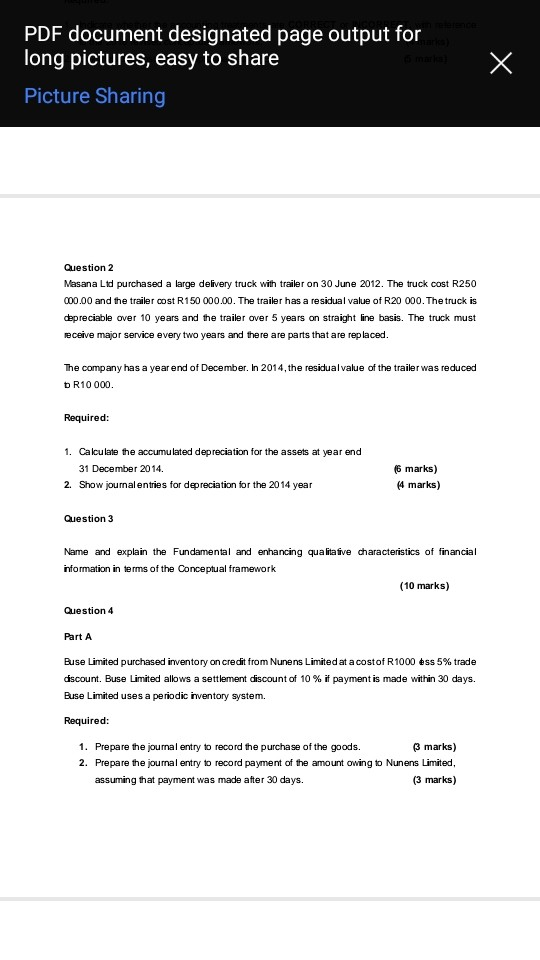 Solved PDF document designated page output for long | Chegg.com