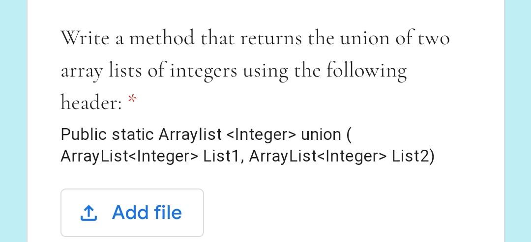 Solved LAB 3 - Combine Two Lists For Example, The Addition | Chegg.com