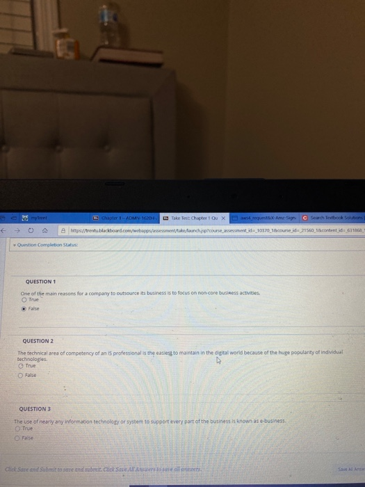 Chapter 1 - ADN-16201 Take Test Chapter 1 ou X 4 repuestos Amanc Search Textbook Solution € 0 https://trentu blackboard.com/w
