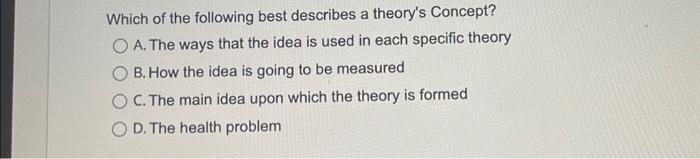 solved-which-of-the-following-best-describes-a-theory-s-chegg