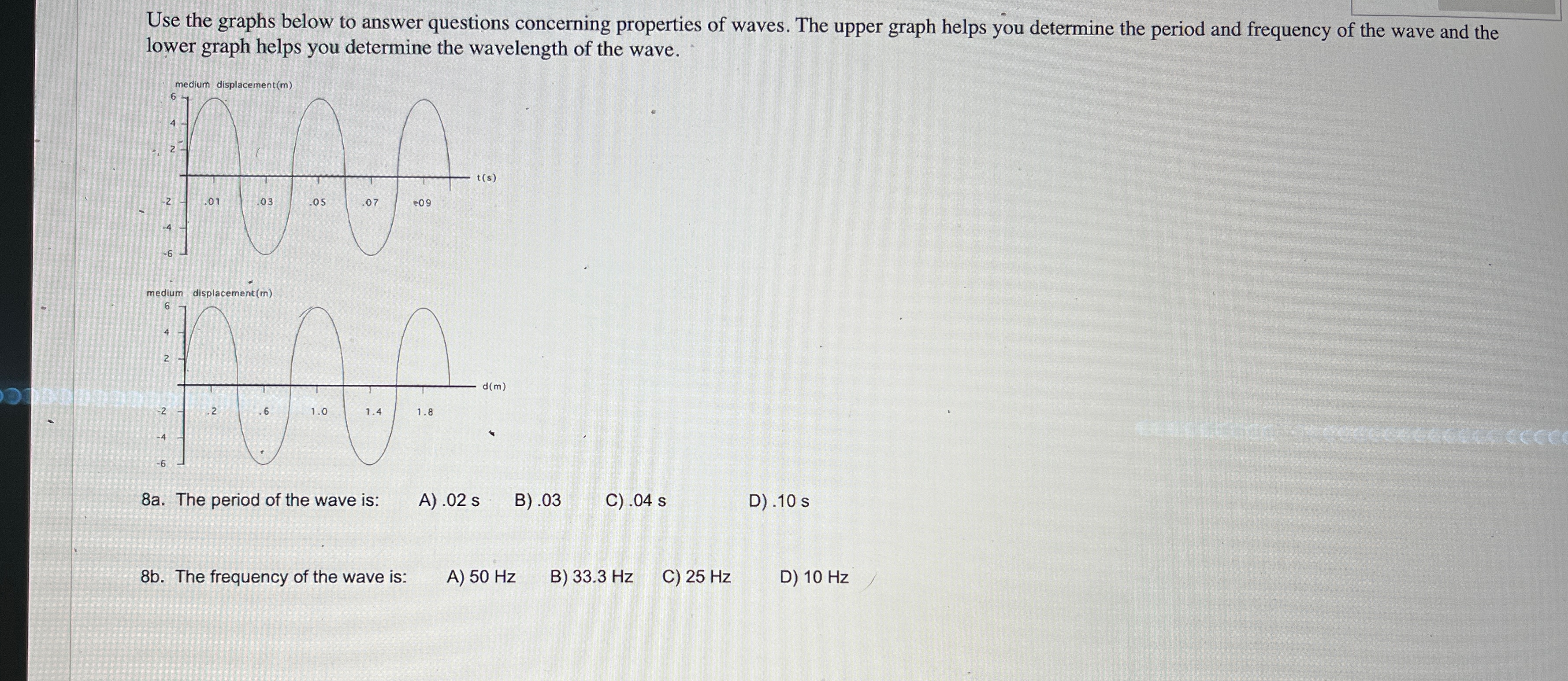 Solved Use the graphs below to answer questions concerning | Chegg.com