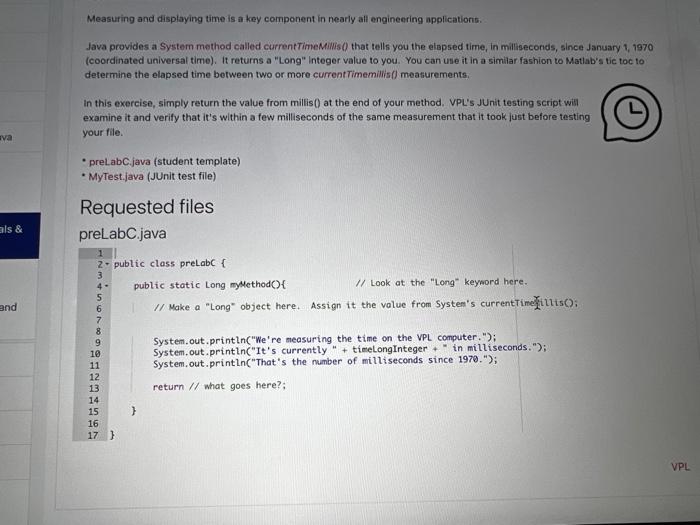 Solved Measuring and displaying time is a key component in