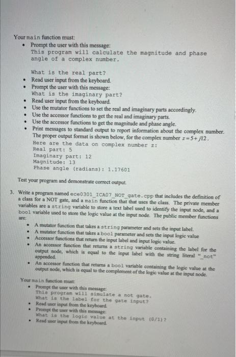 Solved Programming concepts: - Classes and objects - Data | Chegg.com