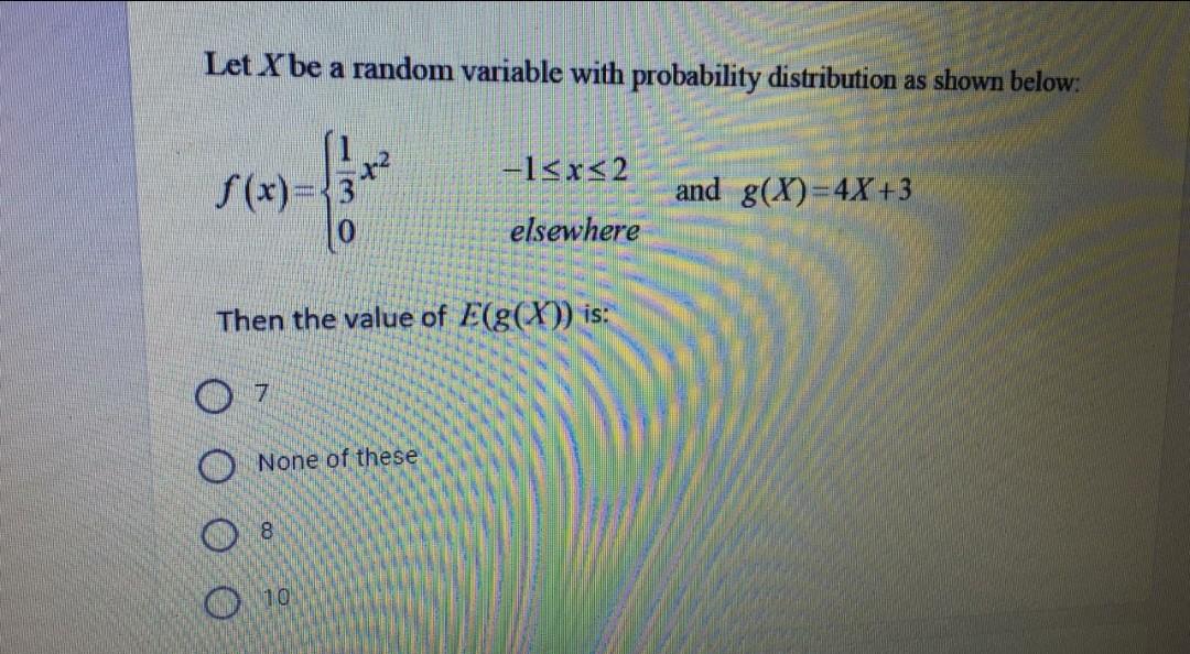 Solved Let X be a random variable with probability | Chegg.com