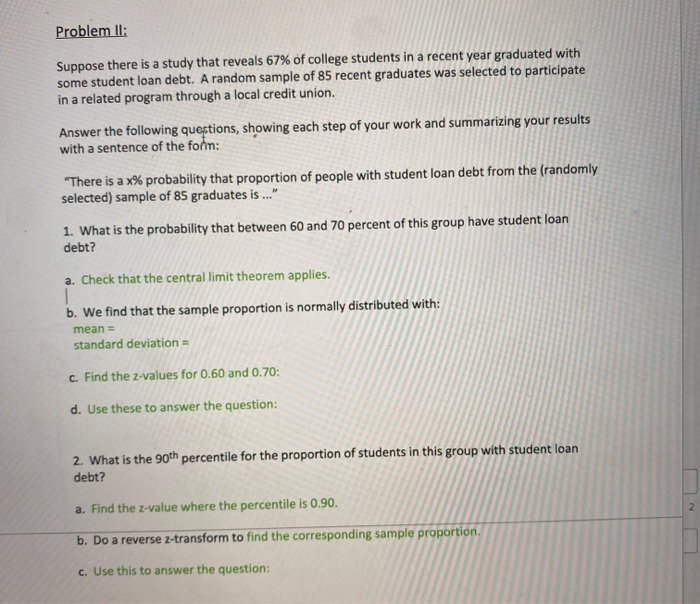 Solved Problem II: Suppose there is a study that reveals 67% | Chegg.com