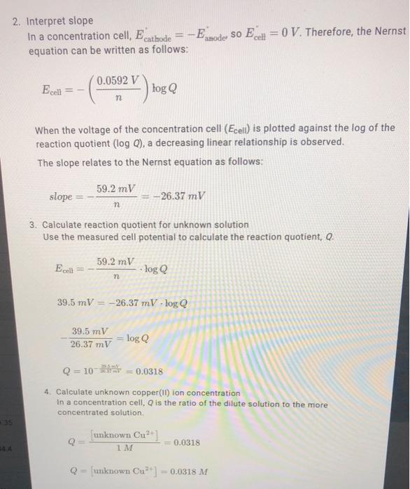 Solved I have to calculate the concentration of unknown | Chegg.com