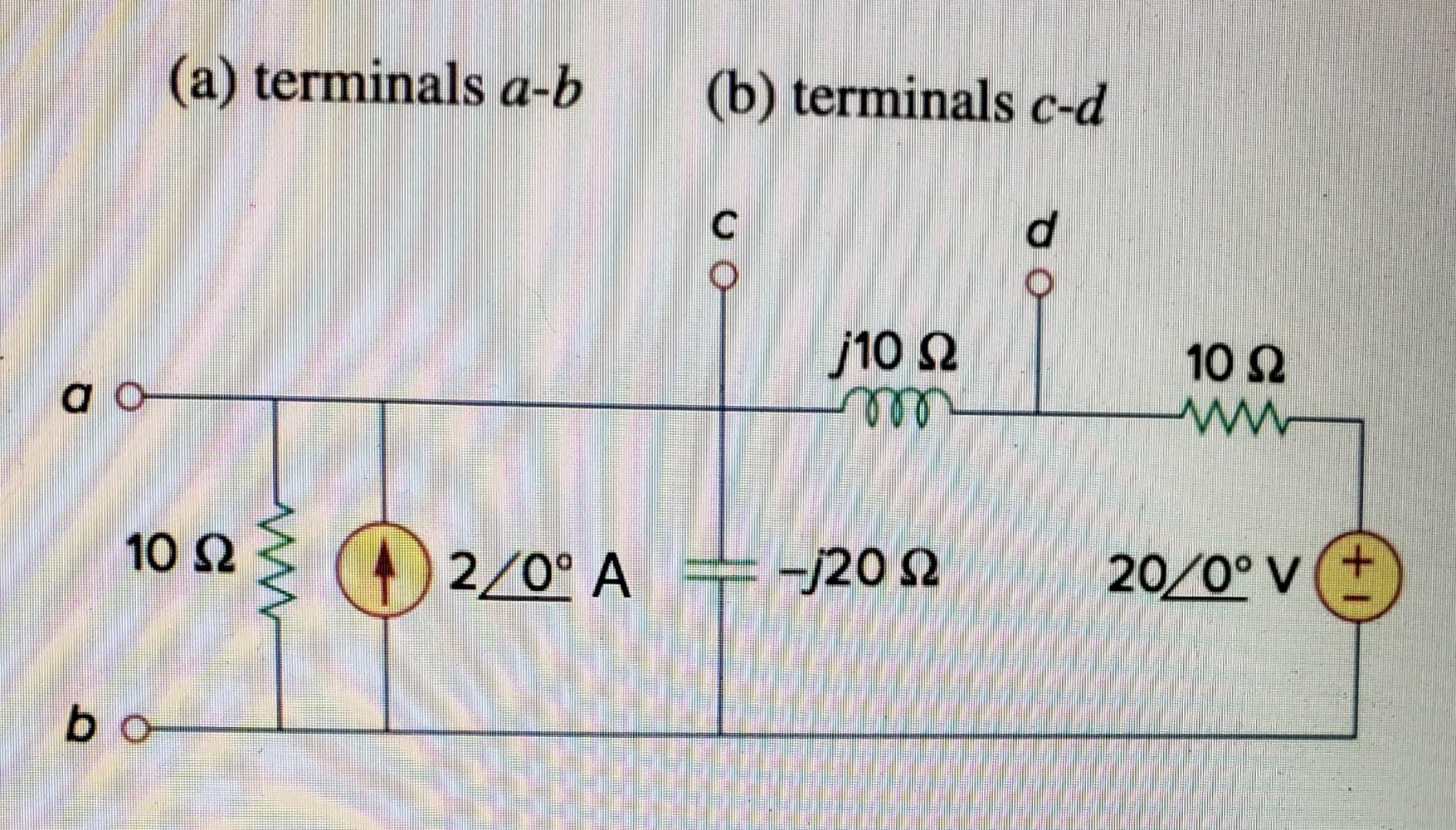 Solved (a) Terminals A−b (b) Terminals | Chegg.com