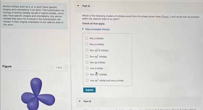 Solved Atomic orbitals such as 5, D, d, and thave specific | Chegg.com