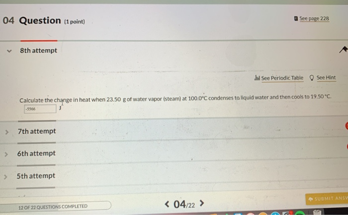 Solved 04 Question (1 point) See page 228 8th attempt I See | Chegg.com