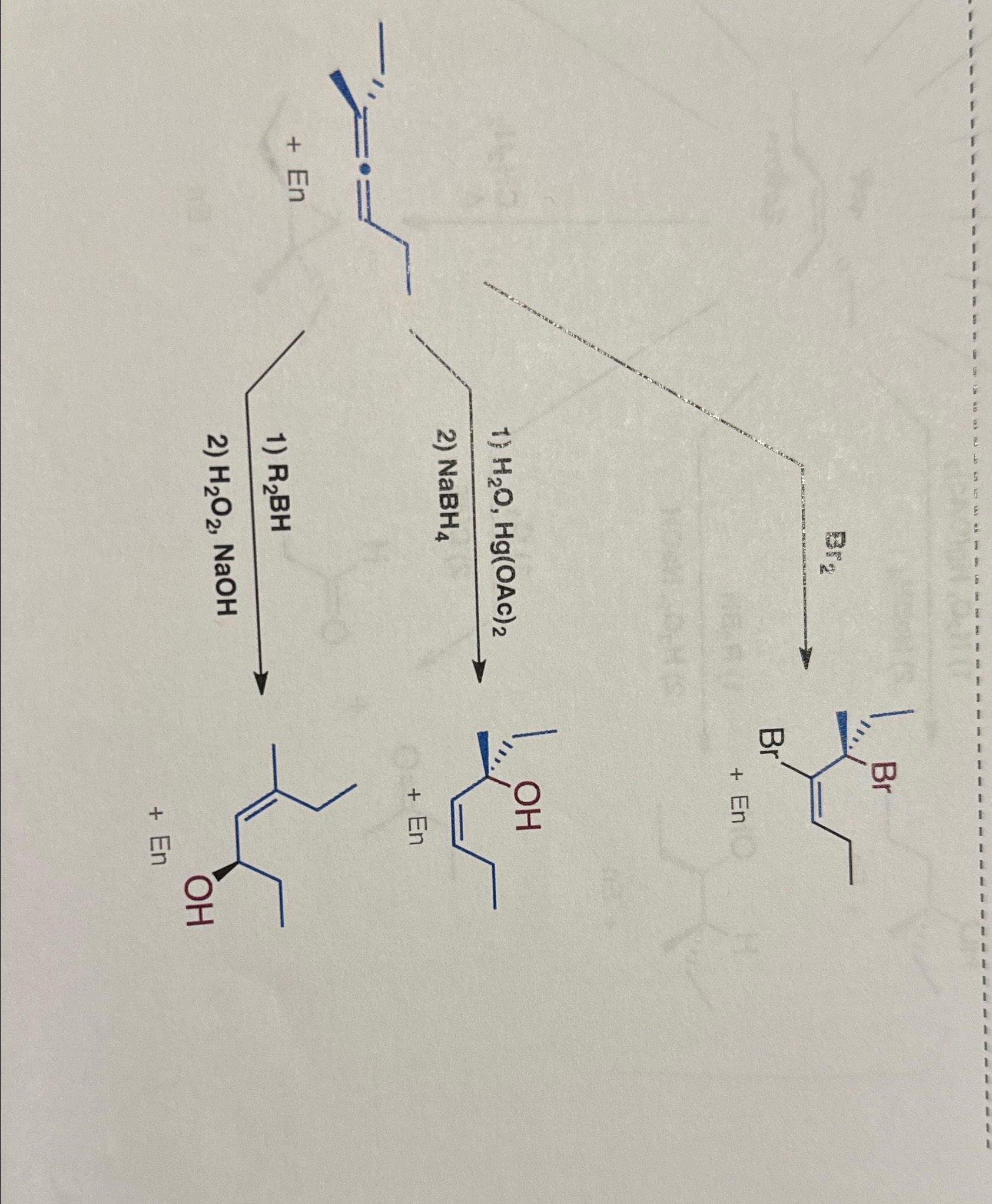 Solved theres different reactions. draw the mechanism out | Chegg.com