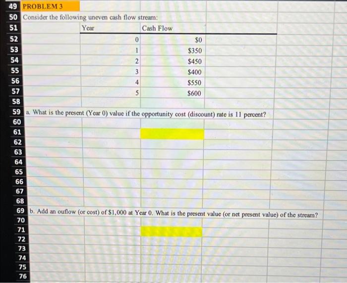 Solved 10 12 1 PROBLEM 1 2 Find The Following Values For A | Chegg.com