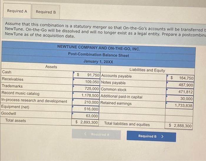 Solved as On January 1, NewTune Company exchanges 17,953