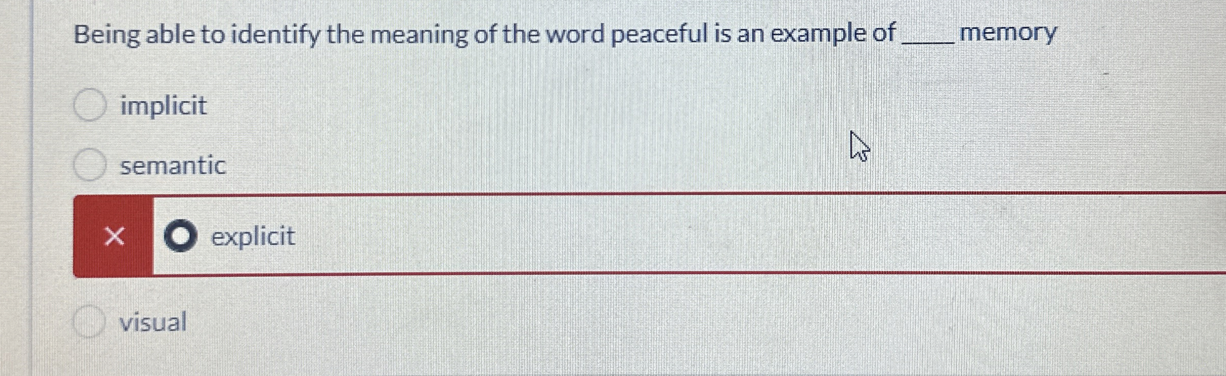 Solved Being able to identify the meaning of the word
