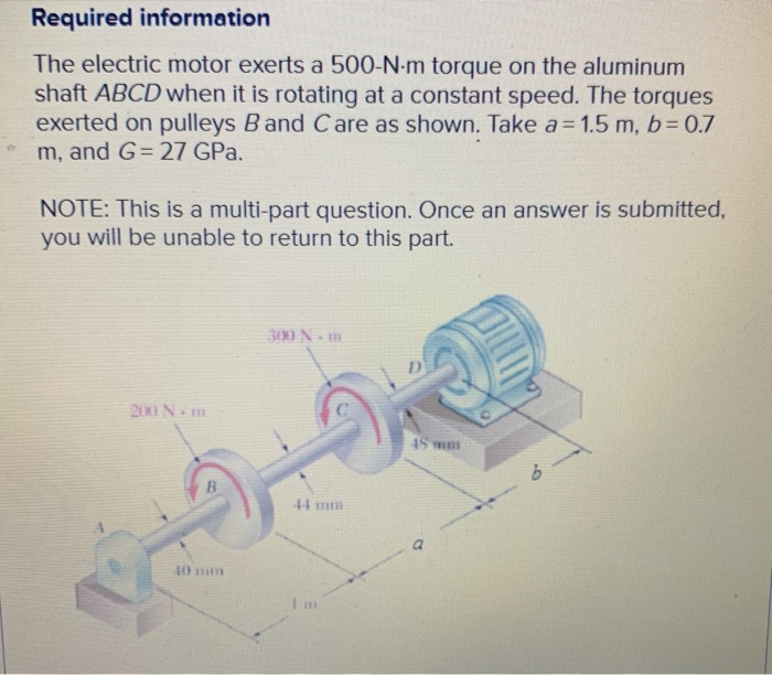 solved-required-information-the-electric-motor-exerts-a-chegg