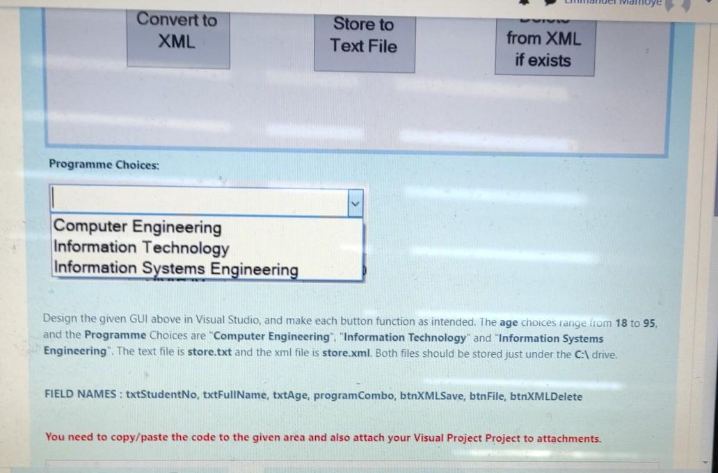 Solved Examine the following Graphical User Interface (GUI) | Chegg.com