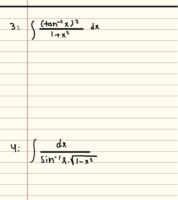 Solved ∫1 X2 Tan−1x 2dx ∫sin−1x⋅1−x2dx∫sinx⋅cos Cosx ⋅dx