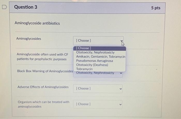 Solved Aminoglycoside Antibiotics Aminoglycosides | Chegg.com