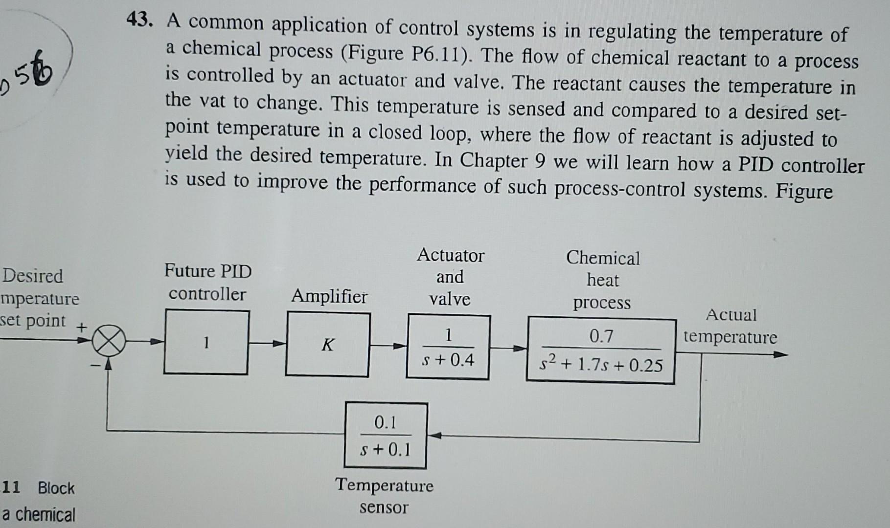 Solved 3566 43. A common application of control systems is