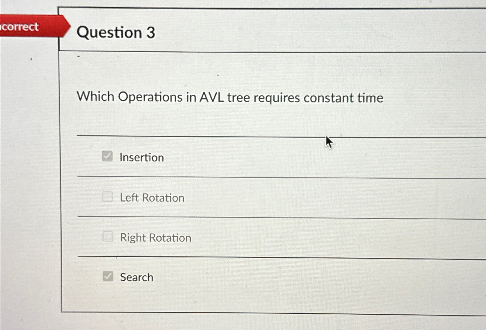 Solved Question 3Which Operations in AVL tree requires | Chegg.com