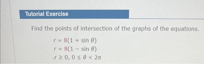 Solved Find the points of intersection of the graphs of the | Chegg.com