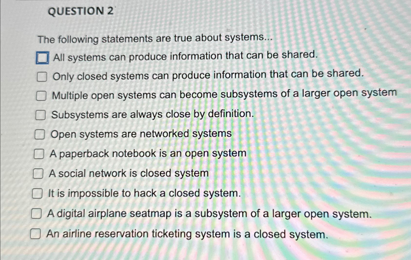 Solved which of the following statements are true about Chegg