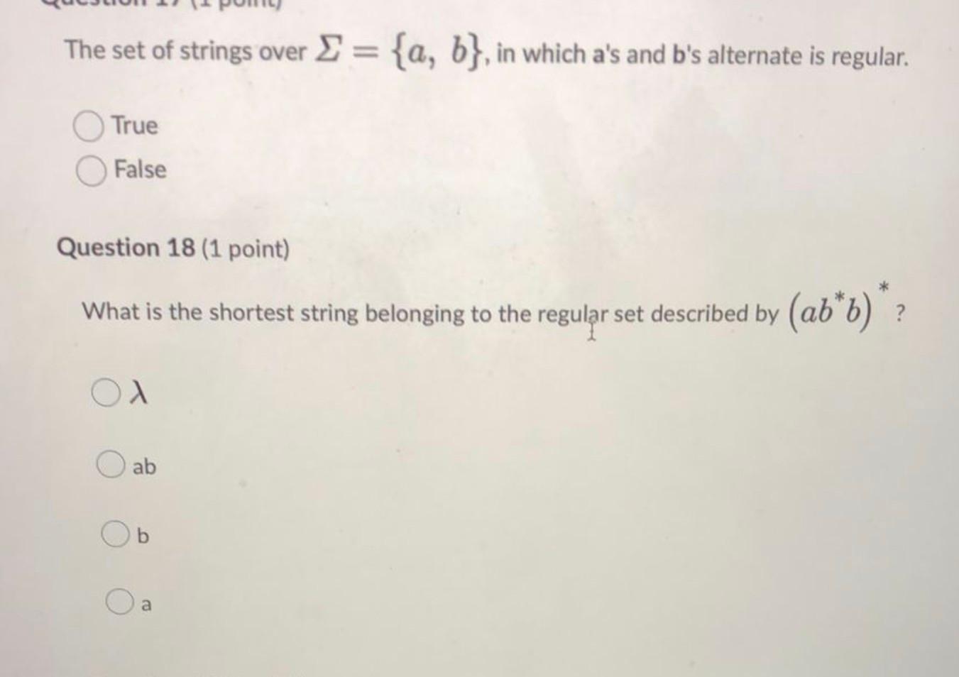 Solved The Set Of Strings Over Σ = {a, B}, In Which A's And | Chegg.com