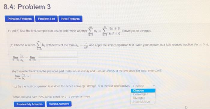Solved 8.4: Problem 3 Previous Problem Problem List Next | Chegg.com