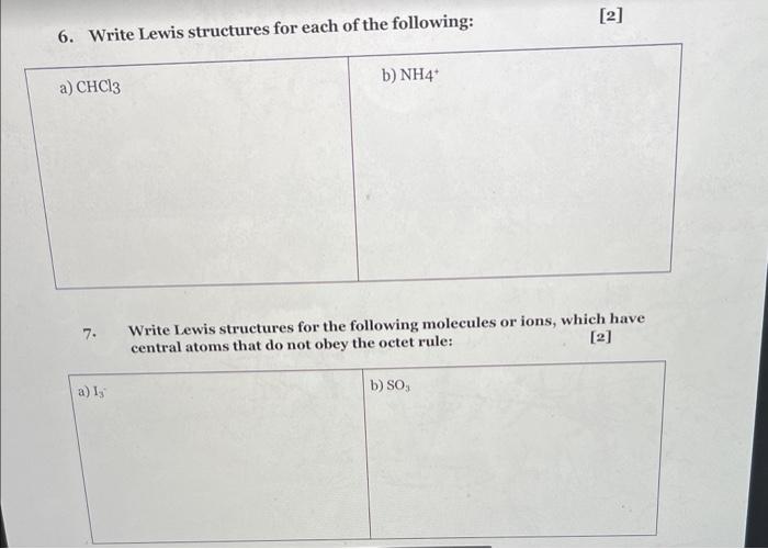 sch4u structure and properties of matter assignment