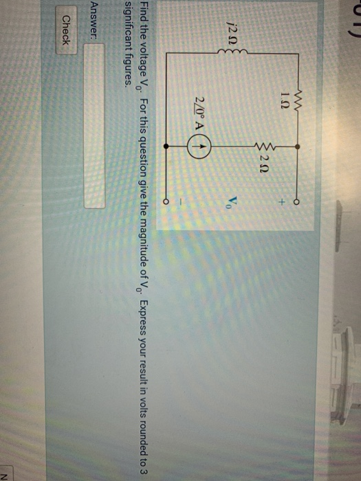 Solved -01) A circuit consists of a current source (5 A at | Chegg.com