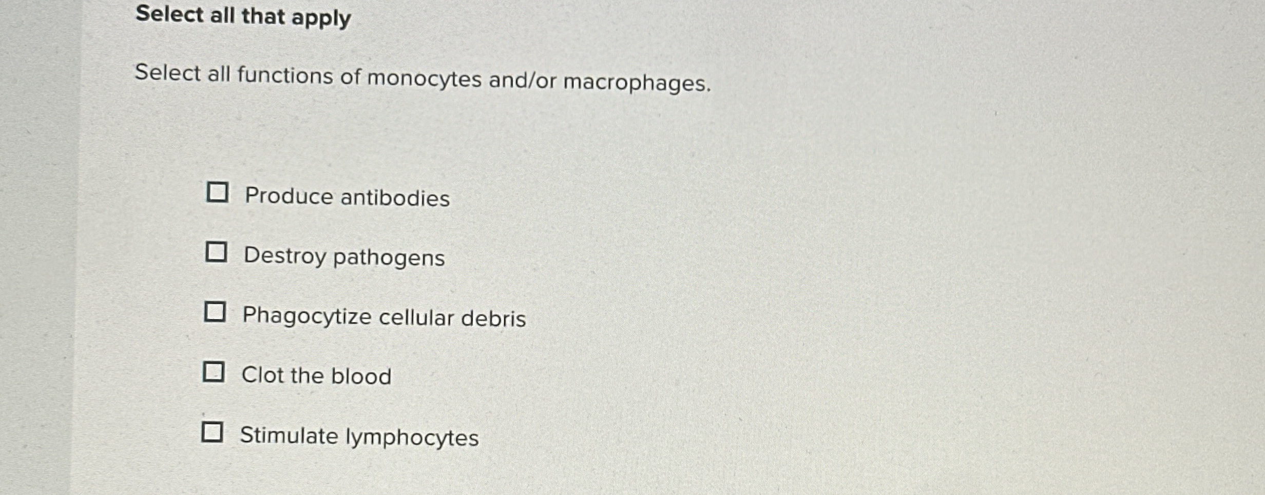 Solved Select all that applySelect all functions of