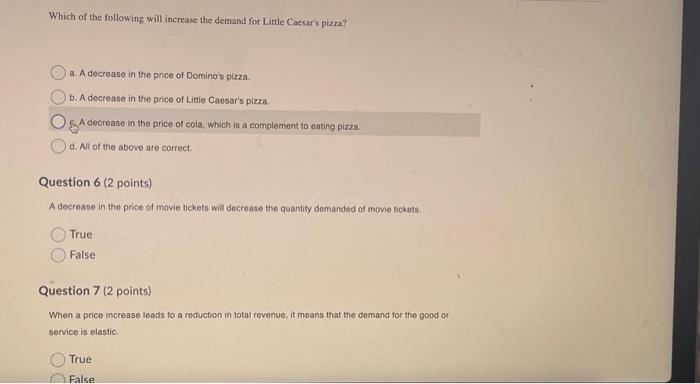 Solved Which of the following will increase the demand for | Chegg.com