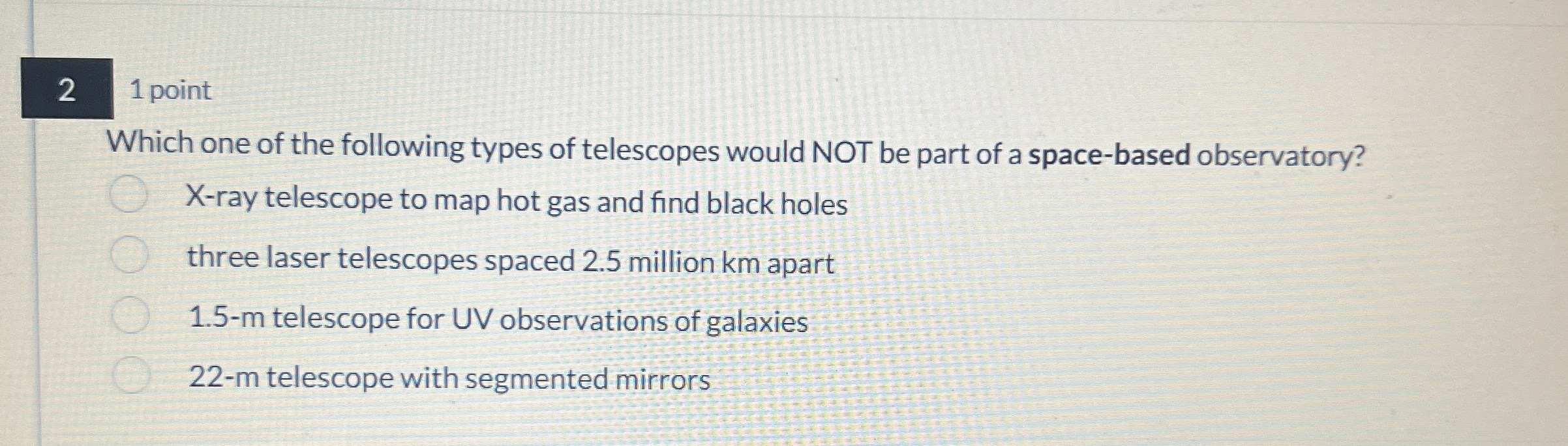 Solved 21 ﻿pointWhich one of the following types of