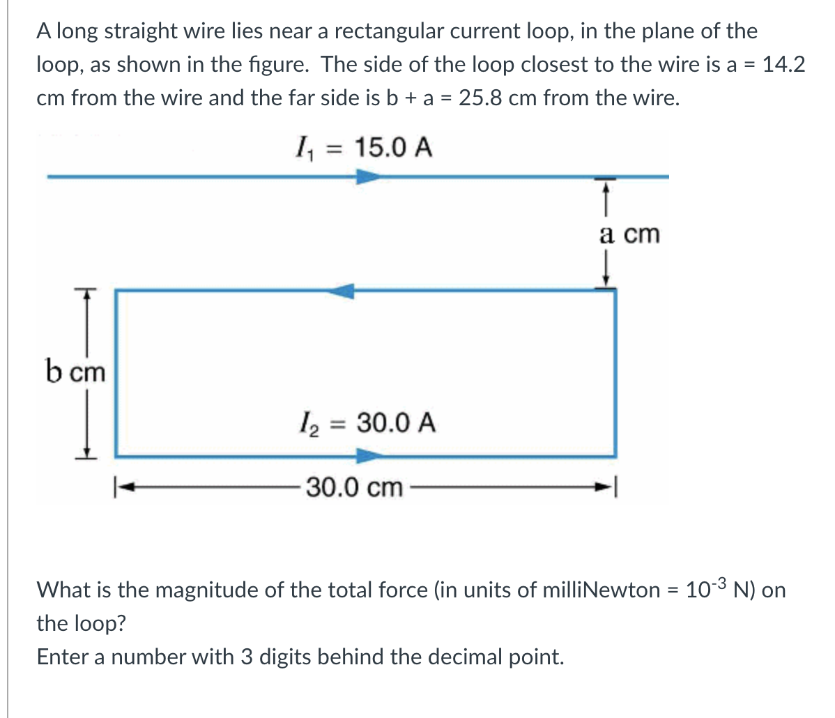 Solved A long straight wire lies near a rectangular current | Chegg.com
