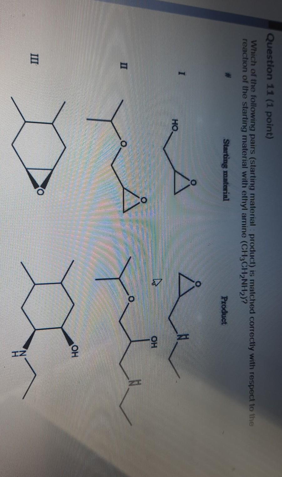 Solved Question 11 (1 Point) Which Of The Following Pairs | Chegg.com