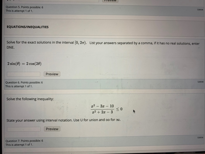 Solved Question 5. Points possible: 6 This is attempt 1 of 1 | Chegg.com