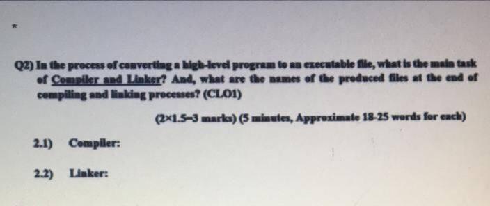 Solved (2) In the process of converting a high-level program | Chegg.com