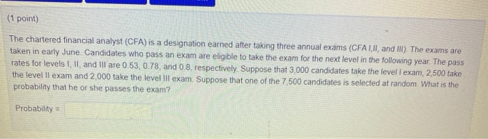 Solved (1 Point) Suppose That A And B Are Two Events For | Chegg.com